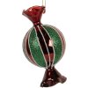 Clayre & Eef 6GL5319 Ornamento Natalizio 7x7x12 cm Rosso e Verde