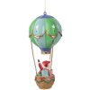 Clayre & Eef 6PR5613 Decorazione Babbo Natale in Mongolfiera Ø 8x18 cm