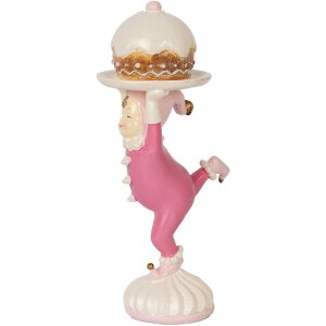 Clayre & Eef 6PR5618 Decorazione Elfo 12x8x21 cm Rosa...