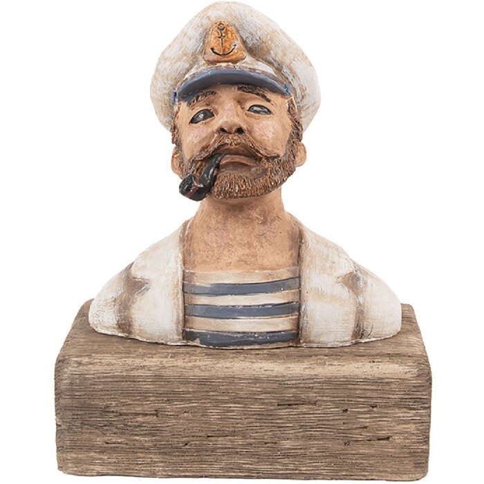 Figura decorativa di legno del capitano Clayre & Eef 16x8x20 cm
