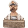 Figura decorativa di legno del capitano Clayre & Eef 16x8x20 cm