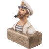 Figura decorativa di legno del capitano Clayre & Eef 16x8x20 cm