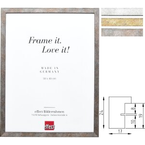 Effect Cornice foto Profil 42 legno massello oro argento...