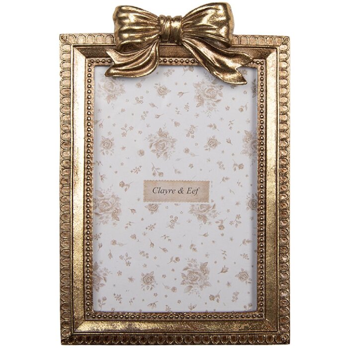 Cornice per foto Clayre & Eef 2F1280 13x3x20 cm / 10x15 cm dorata