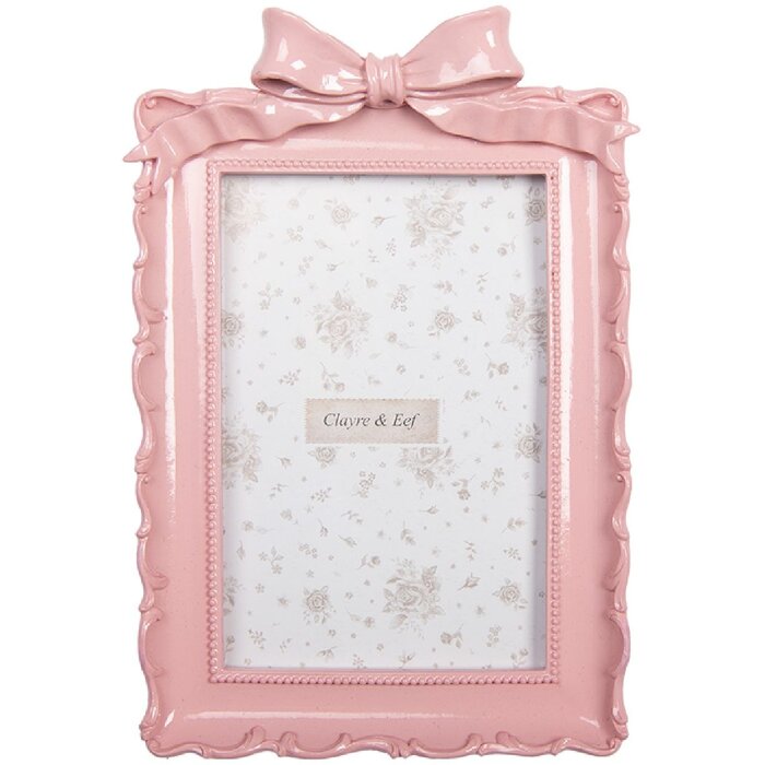 Cornice per foto Clayre & Eef 2F1286 15x4x21 cm per foto 10x15 cm rosa