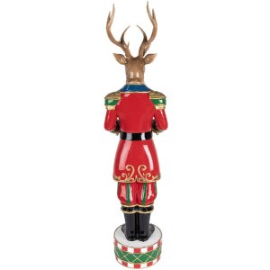 Decorazione Renna Clayre & Eef 5PR0155 25x22x82 cm Marrone Rosso