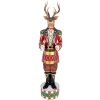 Decorazione Renna Clayre & Eef 5PR0155 25x22x82 cm Marrone Rosso
