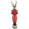 Decorazione Renna Clayre & Eef 5PR0155 25x22x82 cm Marrone Rosso