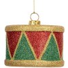 Clayre & Eef 66088 Decorazione Ciondolo Tamburo Ø 7x5 cm Rosso