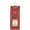 Clayre & Eef 66091 Decorazione Ornamento Cassetta Postale 5x4x11 cm Rosso e Bianco