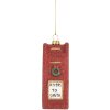Clayre & Eef 66091 Decorazione Ornamento Cassetta Postale 5x4x11 cm Rosso e Bianco