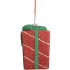 Clayre & Eef 66095 Decorazione Ornamento Scatola Regalo 8x8x11 cm Rossa e Verde