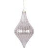 Pallina per albero di Natale Clayre & Eef 6GL5142 Ø 8x15 cm Argento
