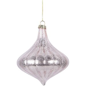 Palla di Natale in vetro Clayre & Eef 6GL5145 Rosa...