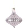 Palla di Natale in vetro Clayre & Eef 6GL5145 Rosa 10x10 cm