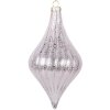 Pallina per albero di Natale Clayre & Eef 6GL5146 Rosa Ø 8x15 cm