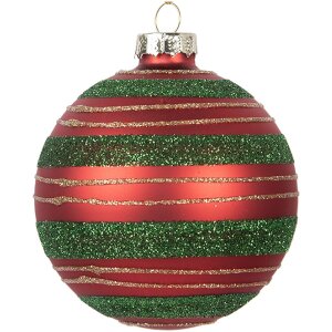 Palla per albero di Natale Clayre & Eef 6GL5170 Rossa...