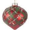 Palla per albero di Natale Clayre & Eef 6GL5172 Ø 8x8 cm Rossa e Verde