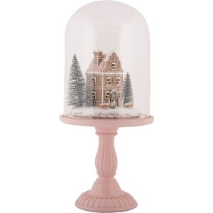 Cloche di vetro con decorazione LED Clayre & Eef...