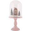 Cloche di vetro con decorazione LED Clayre & Eef 6GL5189 Ø 17x36 cm / 2xAAA