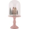 Cloche di vetro con decorazione LED Clayre & Eef 6GL5189 Ø 17x36 cm / 2xAAA