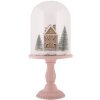 Cloche di vetro con decorazione LED Clayre & Eef 6GL5189 Ø 17x36 cm / 2xAAA