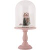 Cloche di vetro con decorazione LED Clayre & Eef 6GL5189 Ø 17x36 cm / 2xAAA