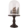 Campana di vetro decorativa Clayre & Eef 6GL5190 con LED Ø 17x36 cm