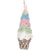 Clayre & Eef 6PR5300 Decorazione Ciondolo Torta Ø 5x13 cm Multicolore