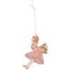 Clayre & Eef 6PR5304 Decorazione Ornamento Ballerina 6x6x10 cm Rosa