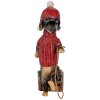 Clayre & Eef 6PR5305 Decorazione Cane (Bassotto) 8x4x13 cm Marrone Rosso