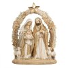 Gruppo Natalizio decorativo Clayre & Eef 6PR5646 19x7x24 cm Beige-Oro