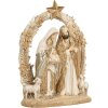 Gruppo Natalizio decorativo Clayre & Eef 6PR5646 19x7x24 cm Beige-Oro