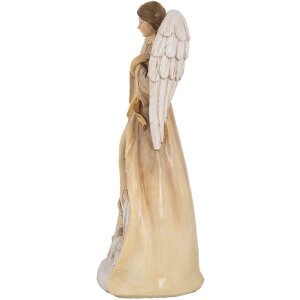 Gruppo Natalizio Clayre & Eef 6PR5647 15x12x30 cm Beige-Oro