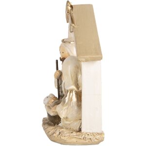 Gruppo Natalizio Clayre & Eef 6PR5648 10x5x12 cm Beige Dorato