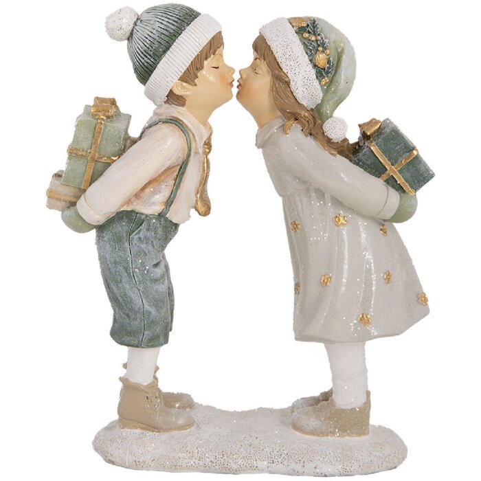 Clayre & Eef 6PR5651 Decorazione per Bambini 15x6x18 cm Beige Verde