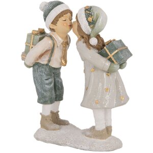 Clayre & Eef 6PR5651 Decorazione per Bambini 15x6x18 cm Beige Verde