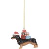 Clayre & Eef 6PR5667 Decorazione Ciondolo Cane 7x2x6 cm Marrone & Nero