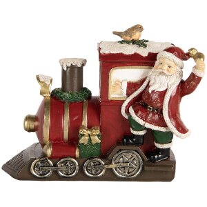 Decorazione Babbo Natale con locomotiva Clayre & Eef...
