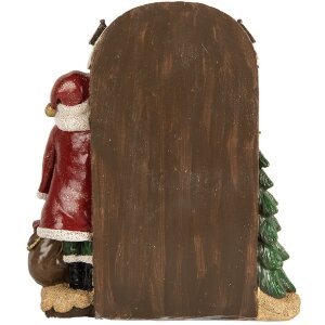 Decorazione Babbo Natale Clayre & Eef 6PR5670 18x7x20 cm Rosso Marrone