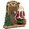 Decorazione Babbo Natale Clayre & Eef 6PR5670 18x7x20 cm Rosso Marrone