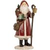 Clayre & Eef 6PR5672 Decorazione Babbo Natale 12x11x26 cm Rosso & Bianco