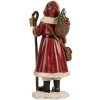Clayre & Eef 6PR5672 Decorazione Babbo Natale 12x11x26 cm Rosso & Bianco
