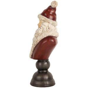 Decorazione Busto Babbo Natale Clayre & Eef 6PR5673 11x8x22 cm Rosso & Bianco