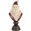 Decorazione Busto Babbo Natale Clayre & Eef 6PR5673 11x8x22 cm Rosso & Bianco