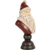 Decorazione Busto Babbo Natale Clayre & Eef 6PR5673 11x8x22 cm Rosso & Bianco