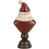Decorazione Busto Babbo Natale Clayre & Eef 6PR5673 11x8x22 cm Rosso & Bianco