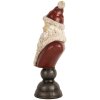 Decorazione Busto Babbo Natale Clayre & Eef 6PR5673 11x8x22 cm Rosso & Bianco