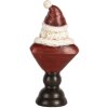 Clayre & Eef 6PR5674 Decorazione Busto Babbo Natale 7x5x15 cm Rosso & Bianco