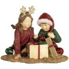 Clayre & Eef 6PR5676 Decorazione per bambini Rosso e Verde 14x9x11 cm